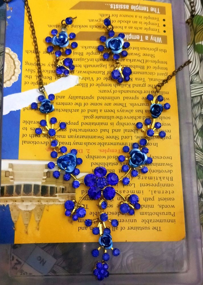 Blue Earrings Necklaces