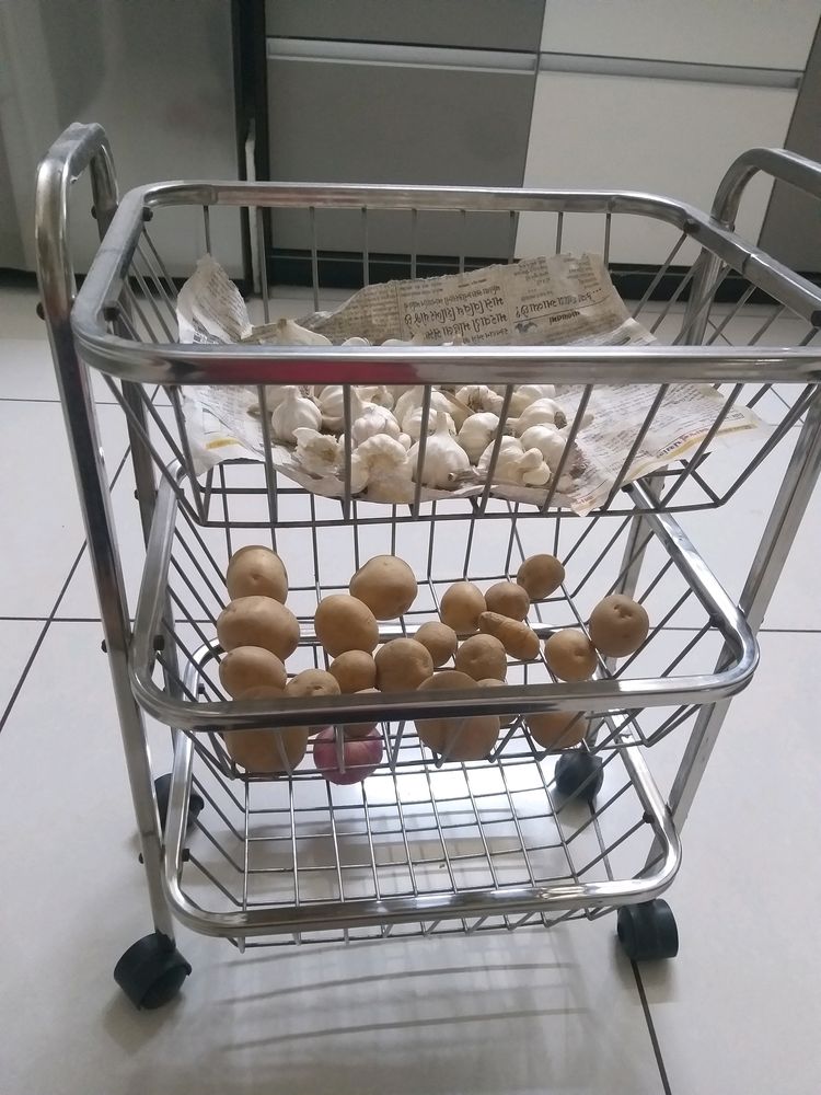 vegetable Basket, kitchen rack, steel stand