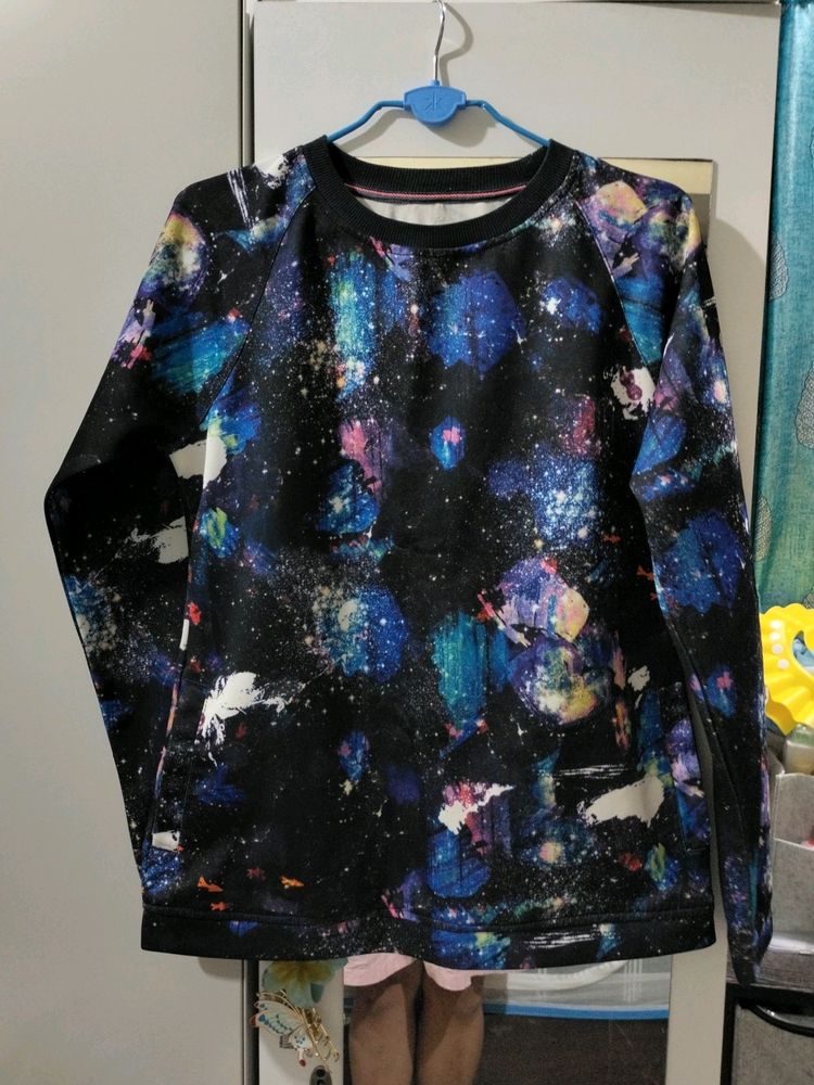 Galaxy Print Sweatshirt - New