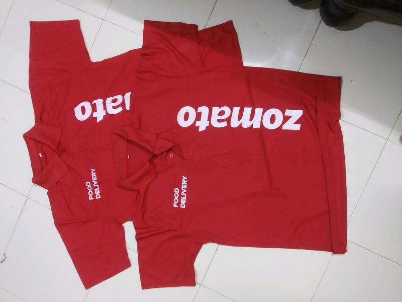 Combo Unused Zomato Dilevery T-Shirt New