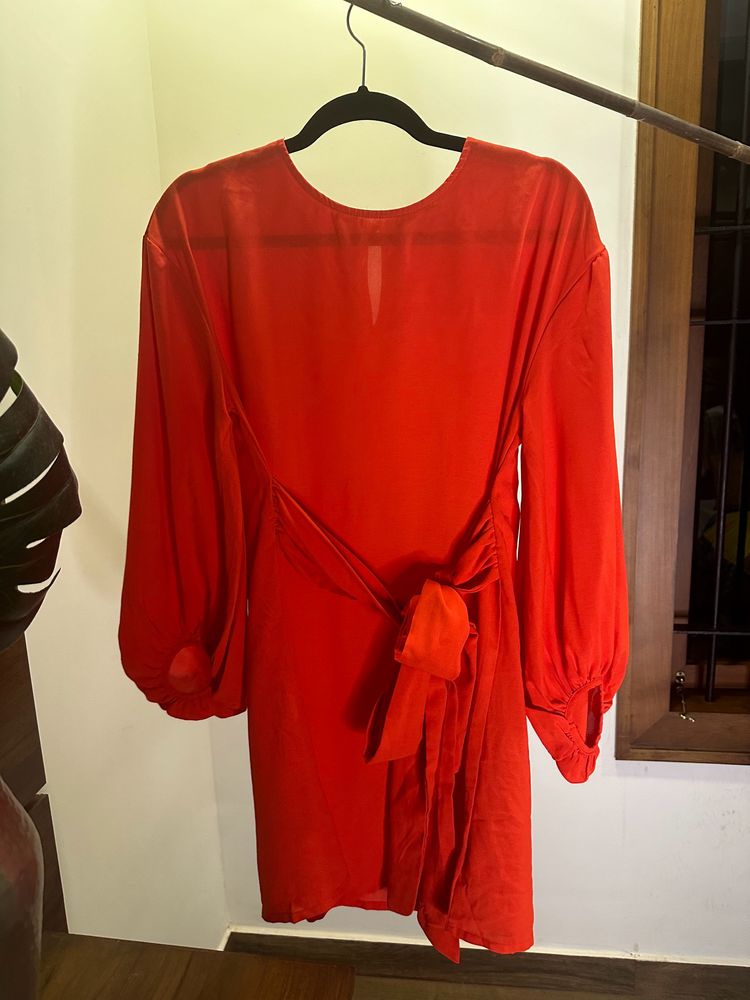 Orangish Red Dress