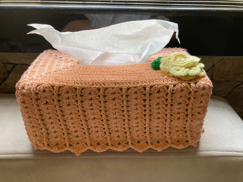 Crochet Tissue Box Cover.