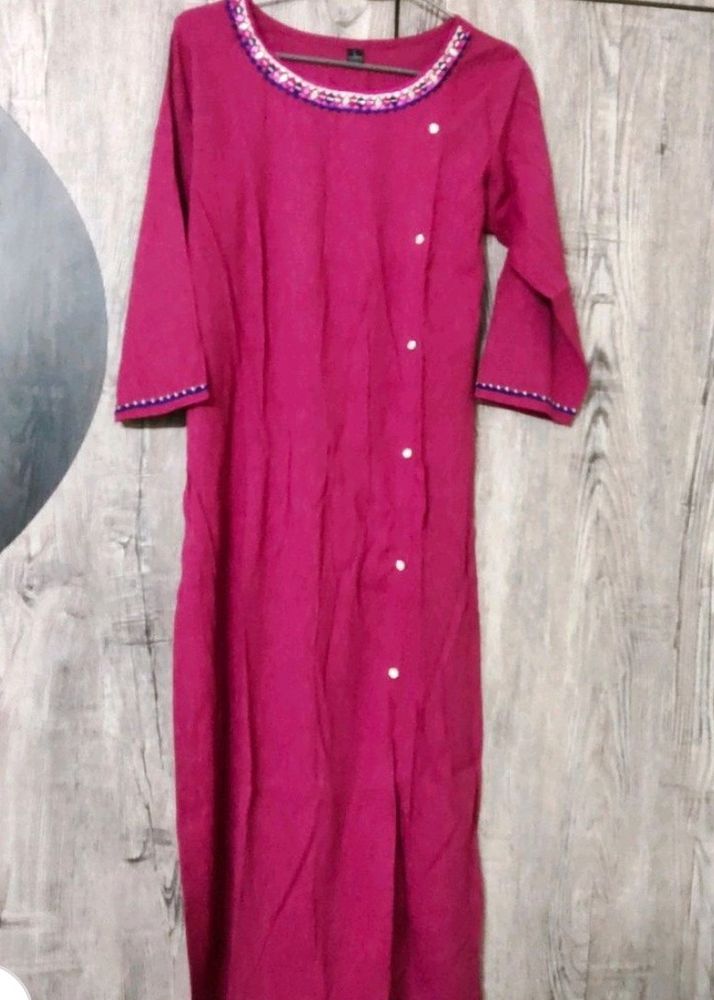 Pink Daily Wear Kurti