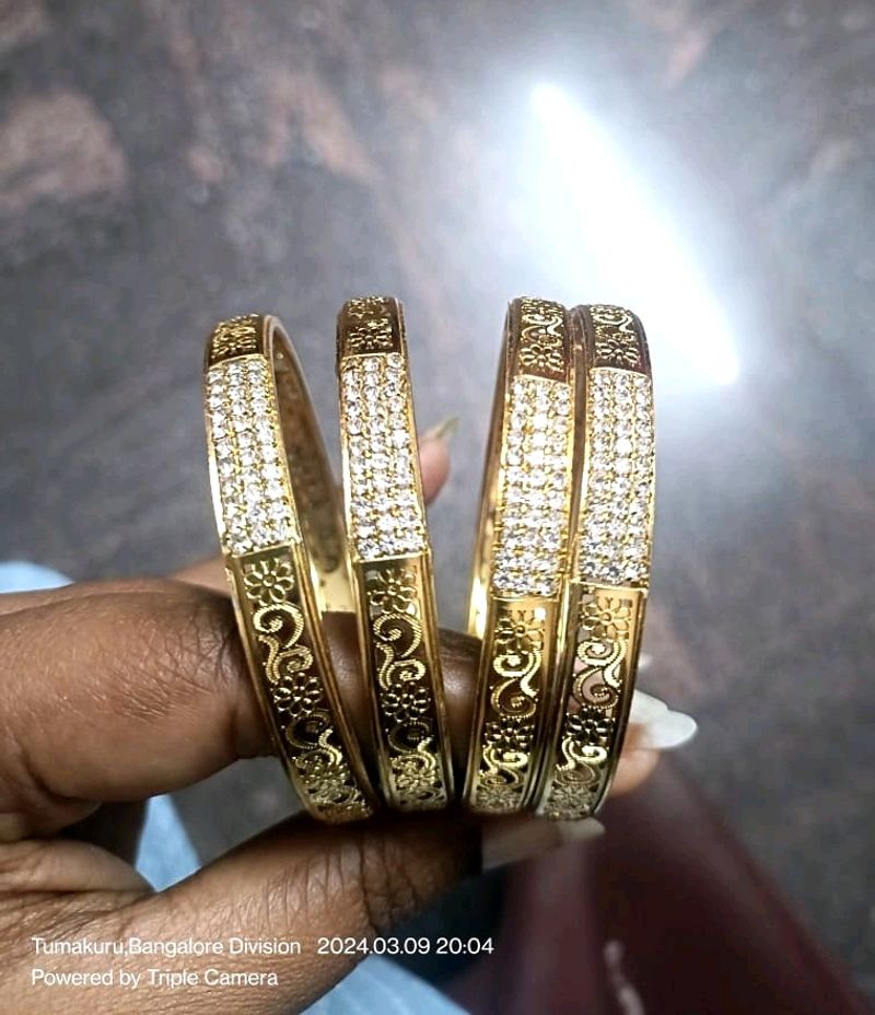 Gold Look Bridal Bangles New