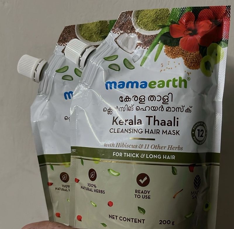 Mamaearth Kerala Thaali Hair Mask Pack 2