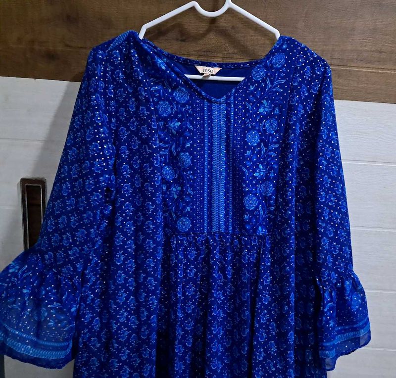 Itse Blue Kurti In Good Condition