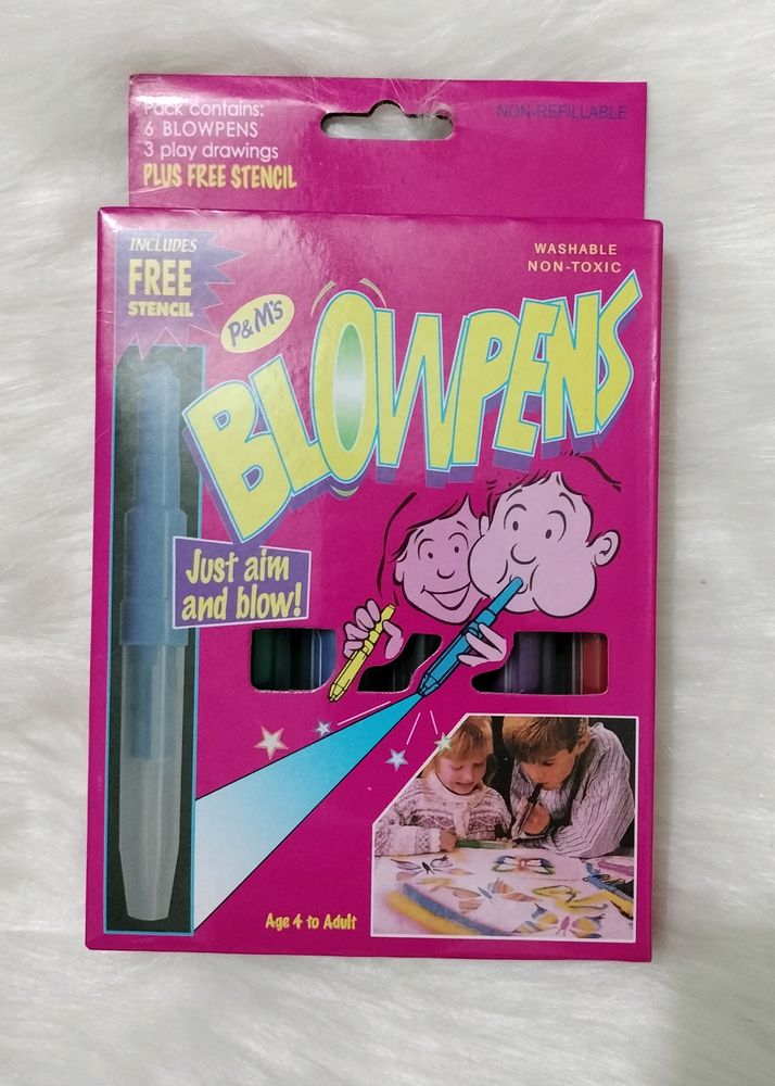 Blow Pen With Drawing Card