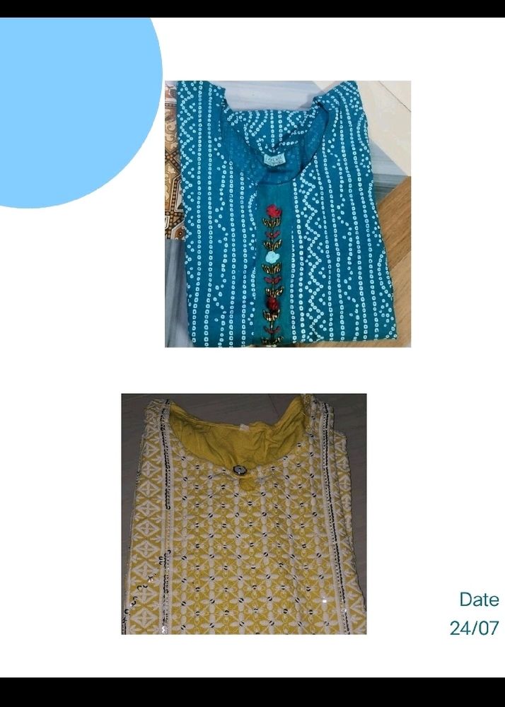 Combo Kurtis Pure Cotton...