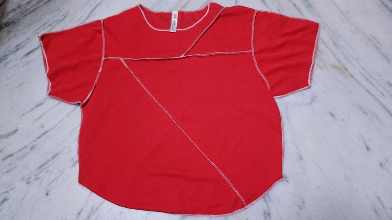 Red Crop Top