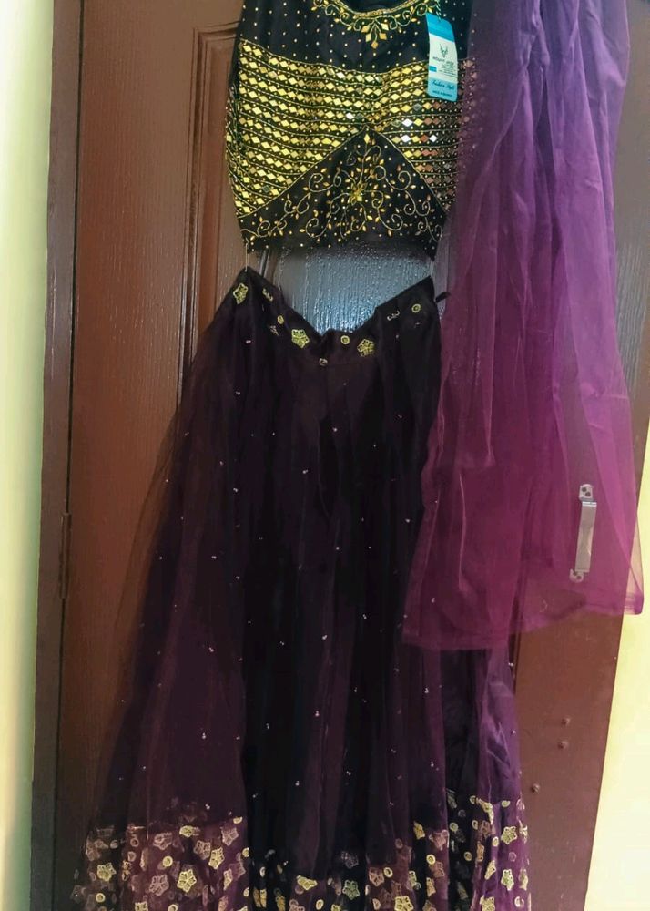 Full Flaired Crop Top Lehenga Low Price 🥳