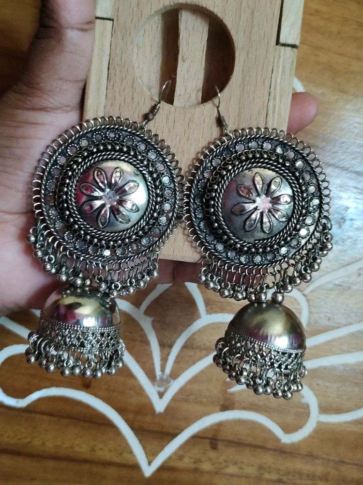 Beautiful Silver 🤍🤍 Earring Sat😘😘