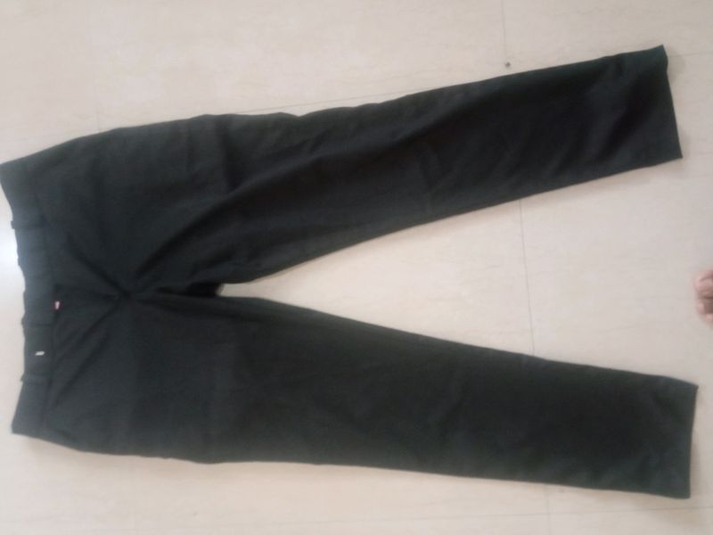 Black Korean Loose Fit Formal Trousers