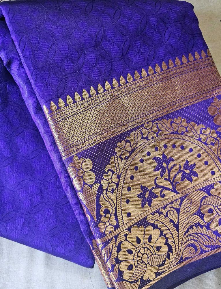 Soft Silk Purple Saree