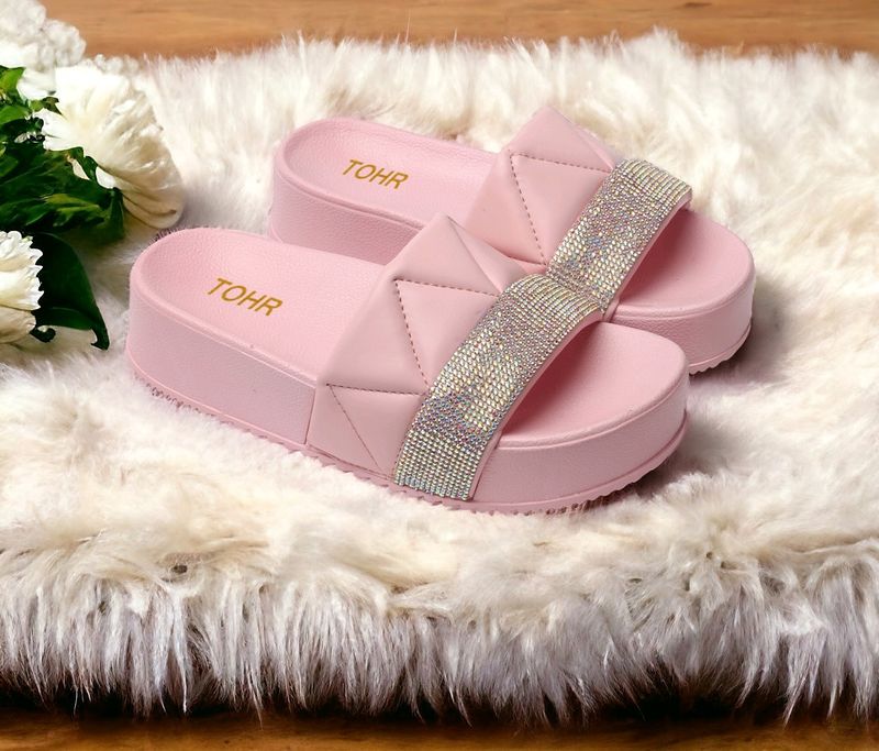 Fancy Platform Wedges  Slipper Sandal For Woman