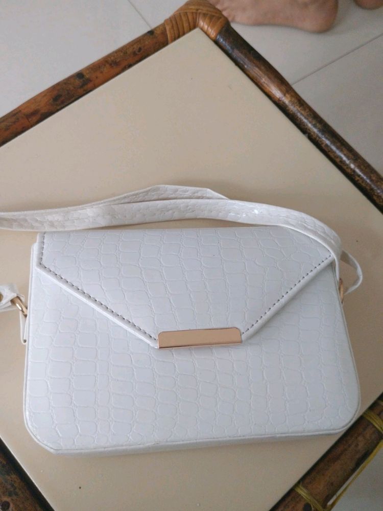 Small Sling Bag White