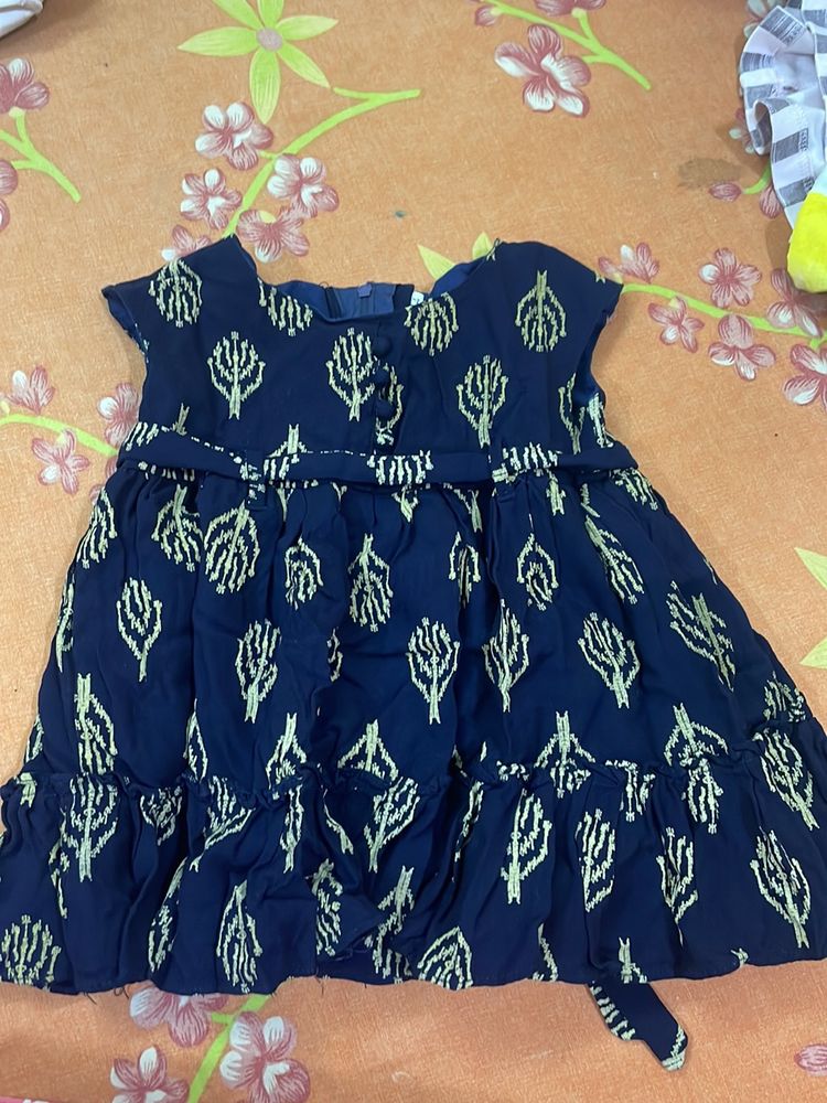 Cute Navy Blue Frock