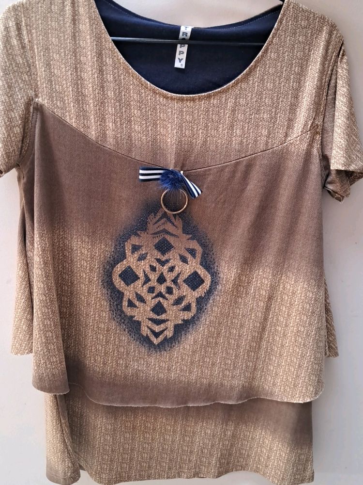 Brown Long Top For Ladies