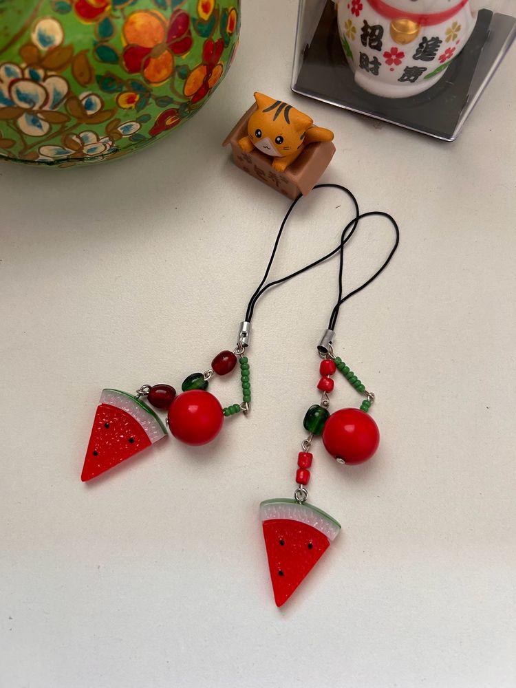 Watermelon Tomato Phone Cords 🍉🍅