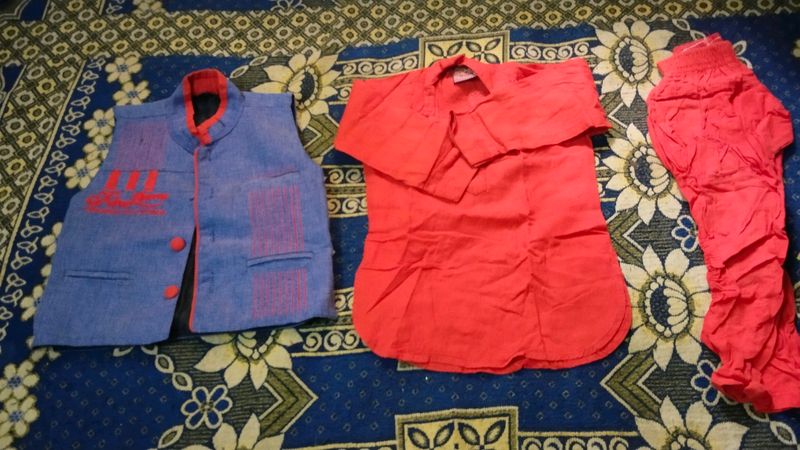 A 3 Piece, Comfortable Kids Boys Kurta Set