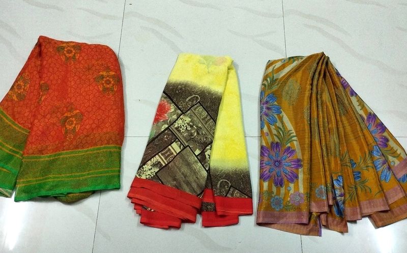 Combo Of 3 Sarees