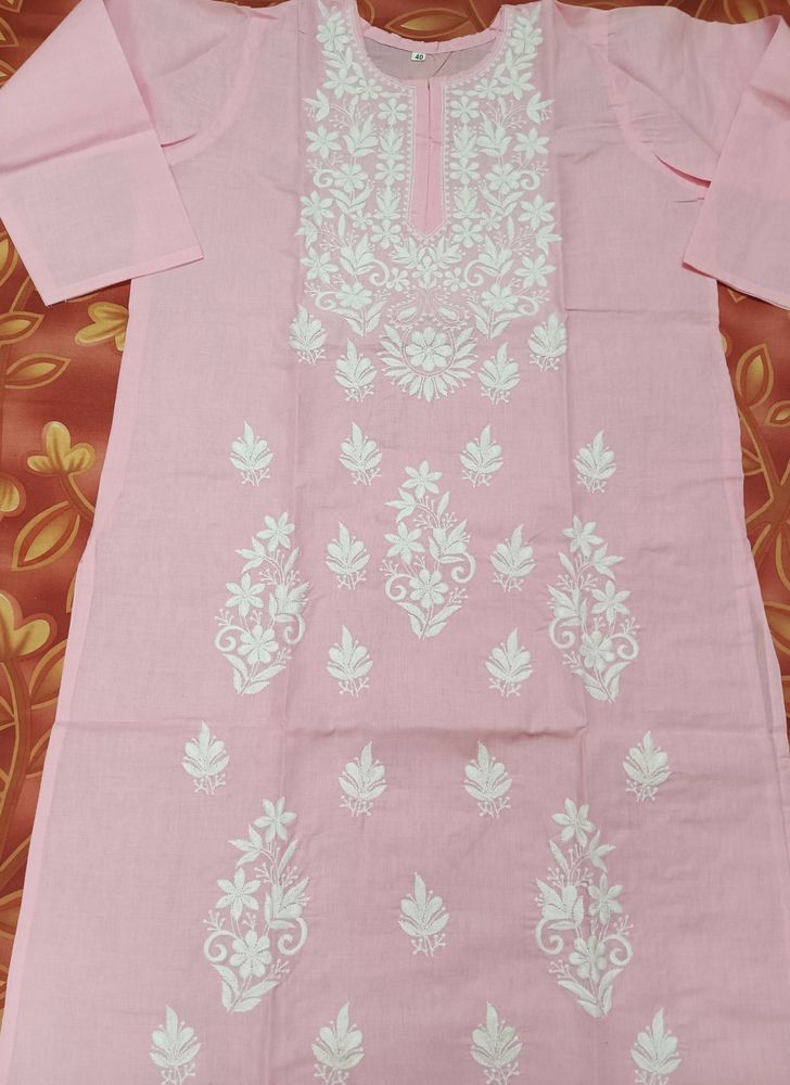 Cotton Chikankari Kurti