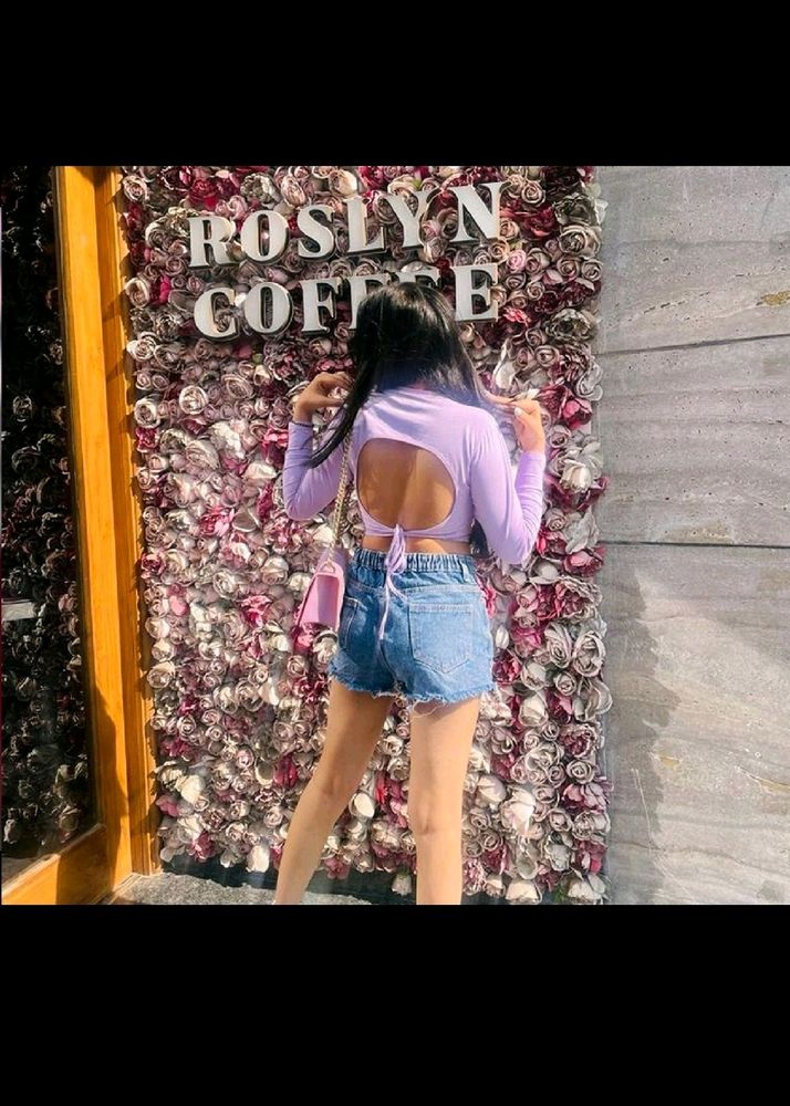 🥳Flate Sell 🥳Lavender Backless Top