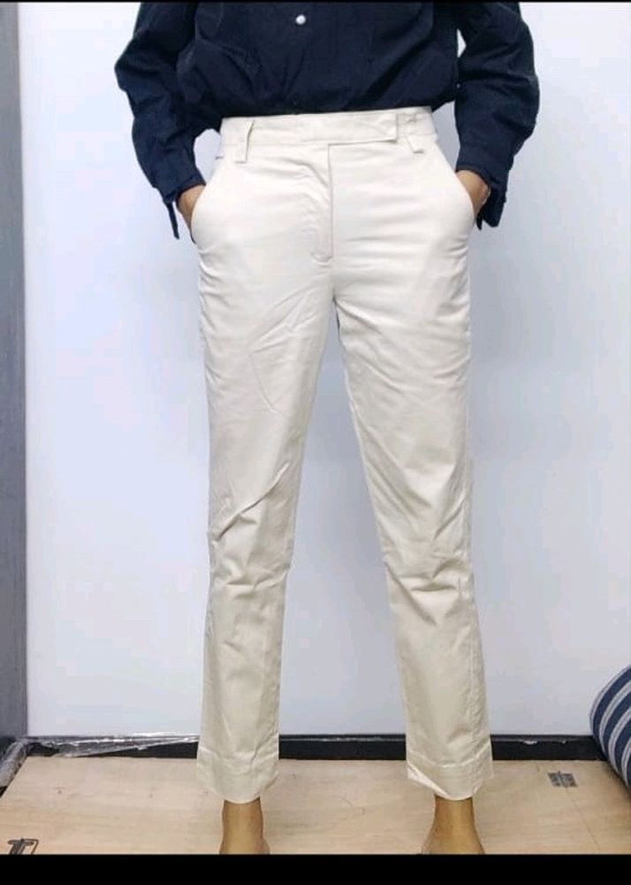 Beige Formal Trouser