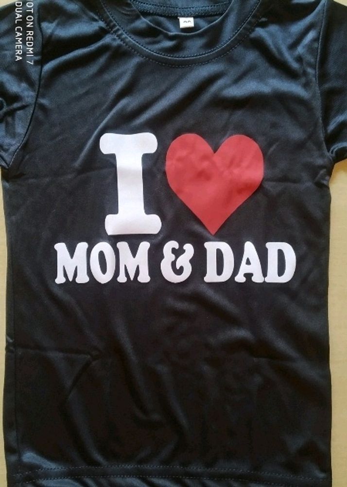 Kids Mom Dad Tshirt