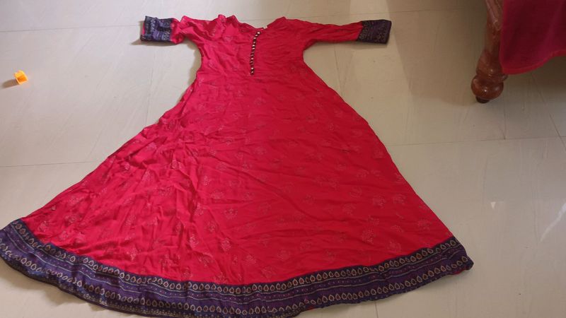 Red Long Kurthi