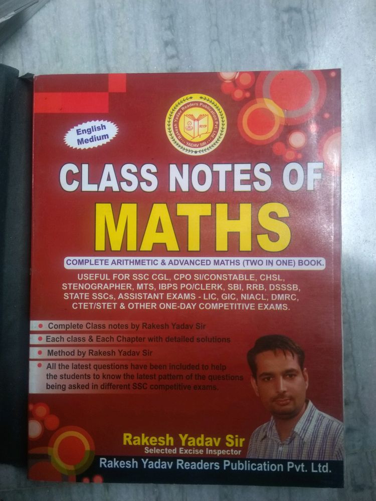 SSC Book Class Notes By Rakesh Yadav