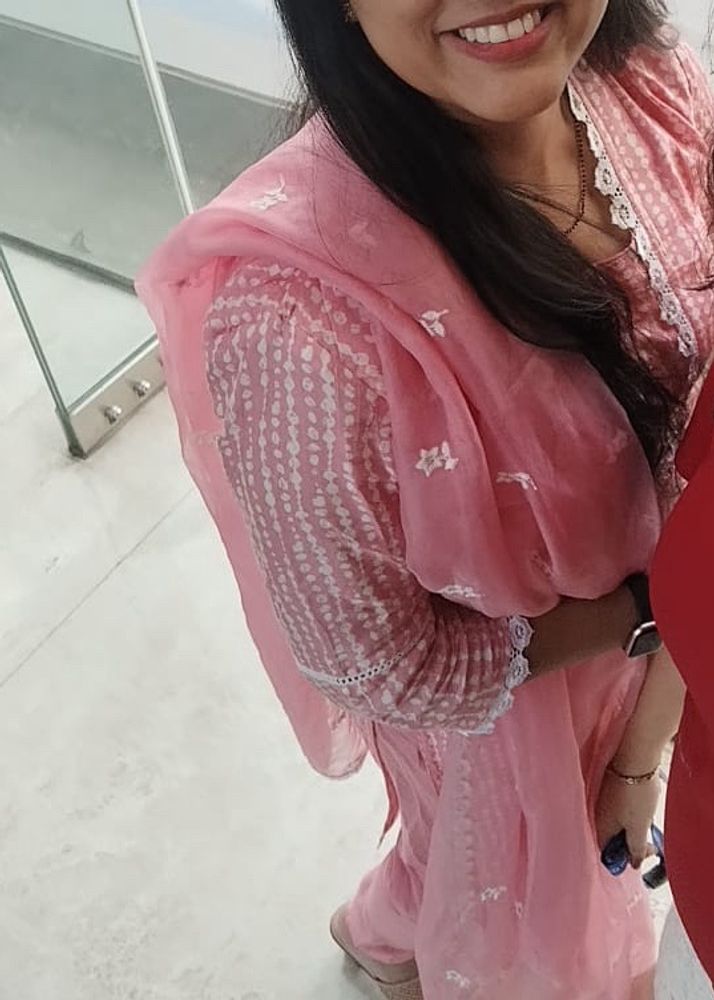 Baby Pink Suit With Dupatta