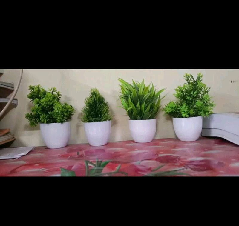 4pc Set Of Artificial Plant