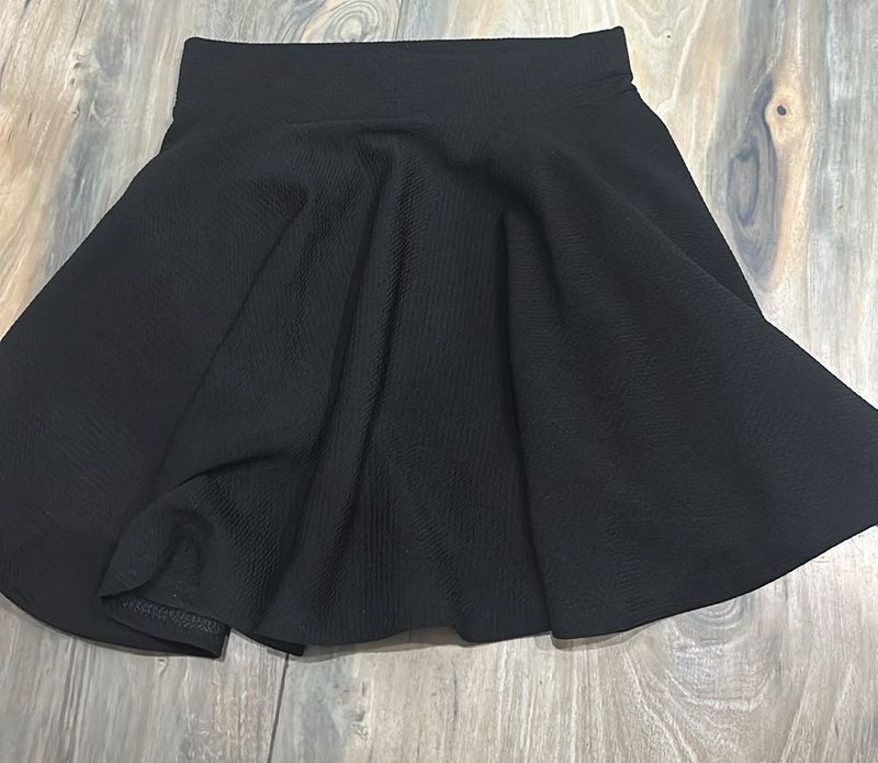 Black Flared Skirt