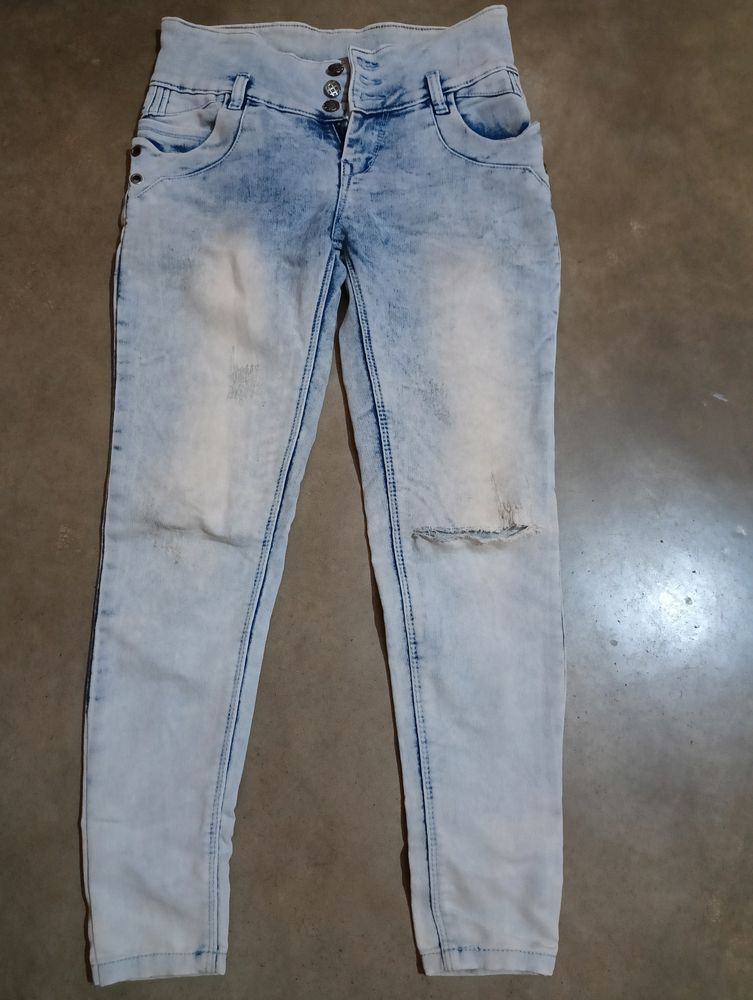 Mouse Cut Jeans For Women