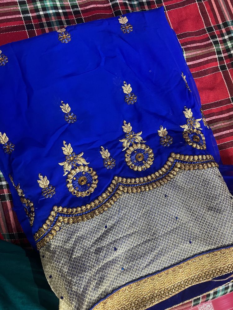 Royal Blue Color Saree