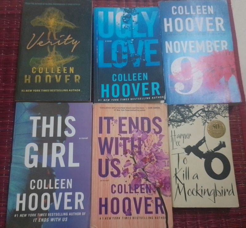 Colleen Hoover 5 Books + To kill A Mockingbird