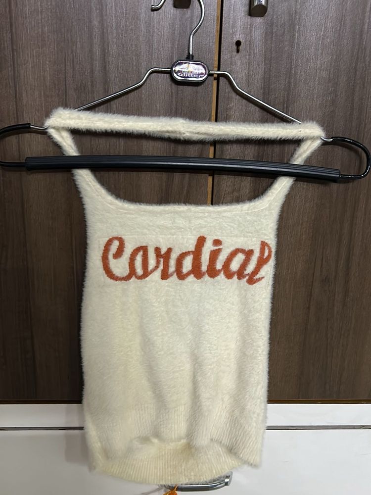 Soft Woollen Off white Top