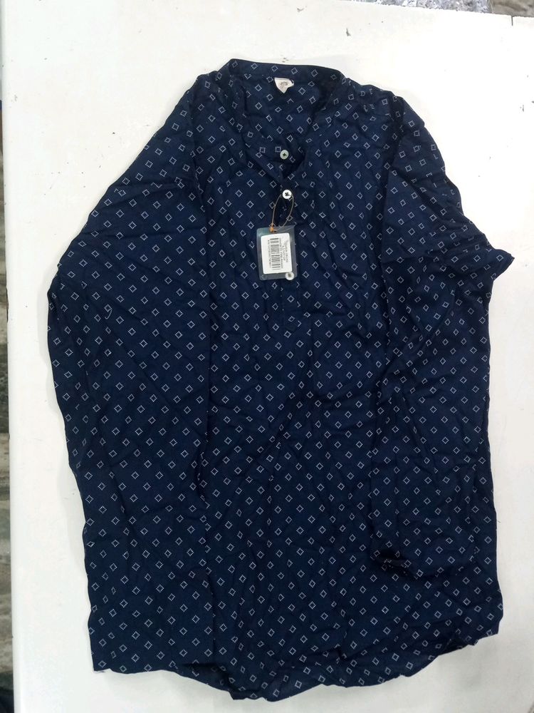 Unsex Short Kurta Navy Bule