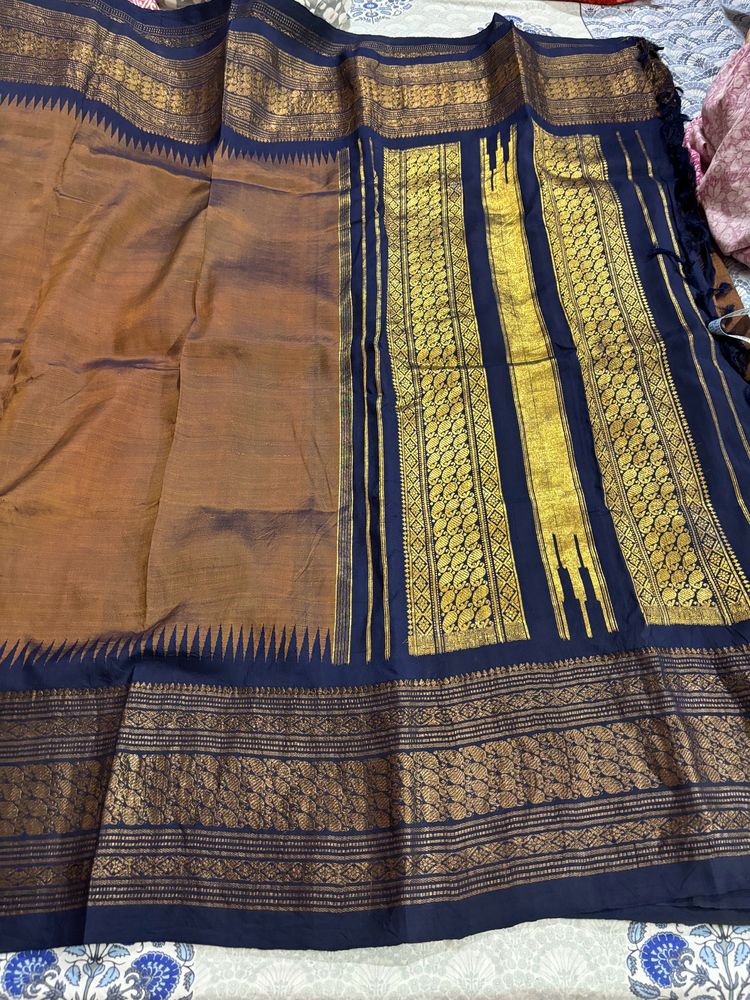 Pure Silk Broad Border Kanjivaram