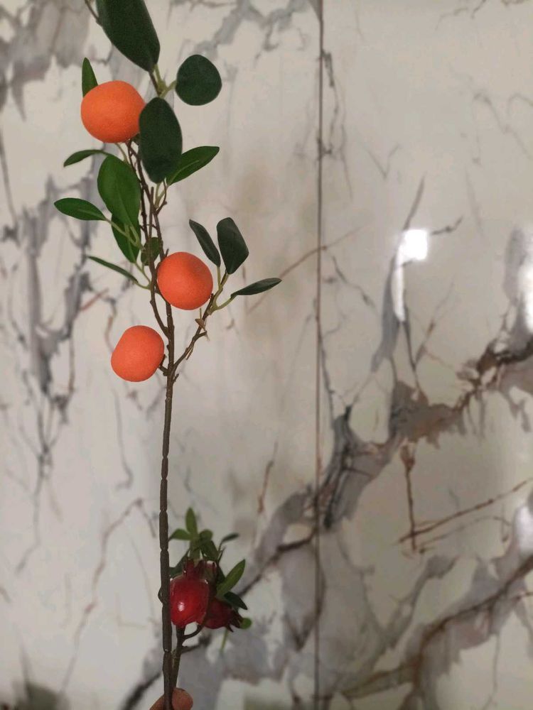 Homecentre Artificial Orange Plant Stick