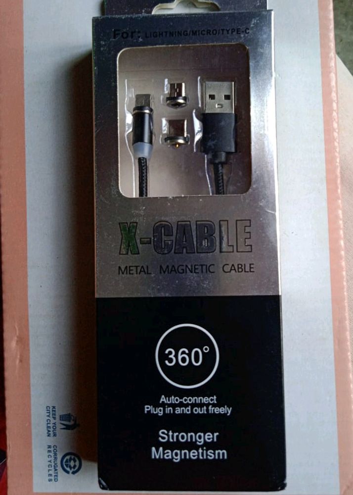 Metal Magnetic Cable .iPhone/Type C/V8