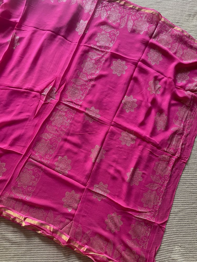 Pink Saree