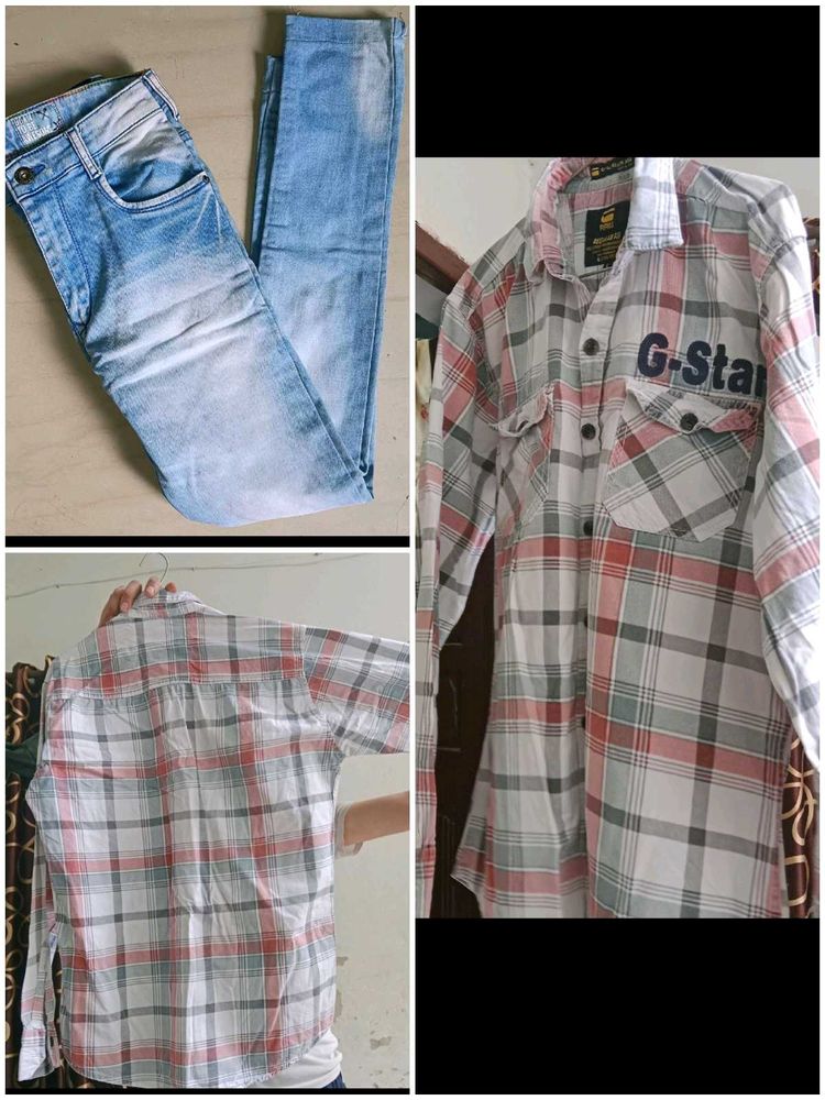 Shirt And 13 - 14 Years Boys Jeans