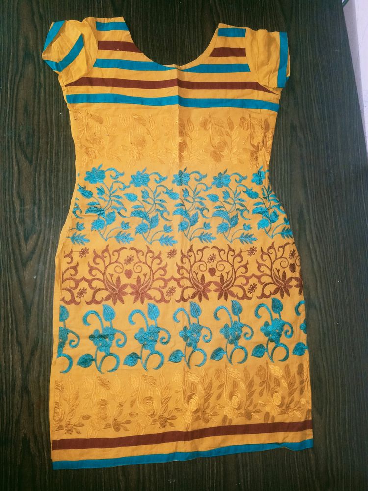 Mustard Colour Kurta