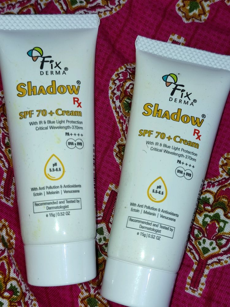 Combo Of Two Fix Derma Shadow Rx Spf 70+ Cream