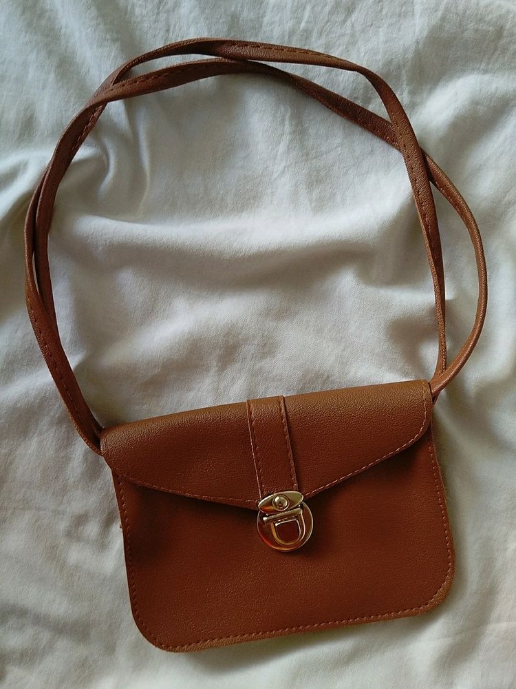 Tan Brown Stylish Sling Bag