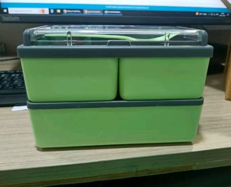 New 3 Compartment Lunch Box