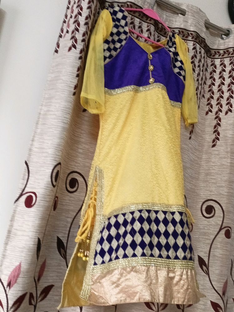 Ethnic Yellow Gown