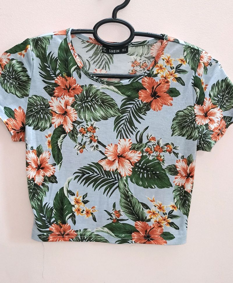 Shein Florals Crop tops