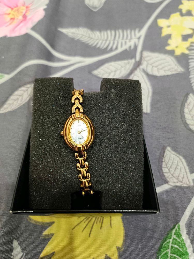 Timex Womens Watch Golden Chain